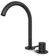 Hotbath BUDDY Wastafelmengkraan - 2 gats - hoog model - Geborsteld zwart PVD B123HMBP