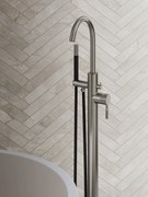 Saniclear Exclusive Curved Pro vrijstaande badkraan RVS