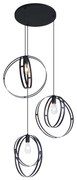 Design hanglamp zwart rond 3-lichts - Indu Design Binnenverlichting Lamp