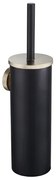 Eastbrook Catania messing metalen toiletborstelhouder zwart mat en messing geborsteld
