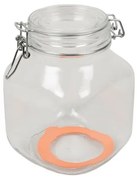 Beugelpot, glas, vierkant, 1 l