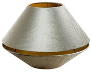 Dubbele velours lampenkap groen met gouden binnenkant Klassiek / Antiek rond