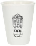 Gevel mok, Brussel Grasmarkt, porselein, 200 ml