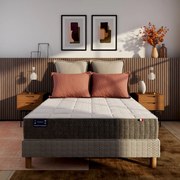 Matras met 660 veren, 7 zones, stevige ondersteuning, zacht comfort