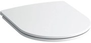 Laufen closetzitting slim 37.4x44.3x5.3cm met deksel afneembaar systeem duroplast wit h8989650000001