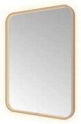 Hotbath &MORE Spiegel direct en indirect LED spiegelverwarming color changing dimbaar met afstandsbediening Geborsteld koper PVD SSQ680BCP