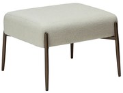 Dan-Form Glam Voetenbankje Wit Boucle