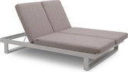 Lifestyle Garden Furniture Massimo Ligbed Met Kussen Wit/earth Aluminium Wit