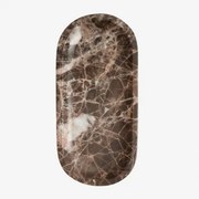 Decoratieve Schaal Van Natuurlijk Steen Ceranova ↔︎ 25 Cm & Bruin Marmer Emperador - Sklum