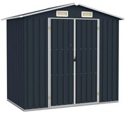 vidaXL Tuinschuur 205x129x183 cm gegalvaniseerd staal antraciet