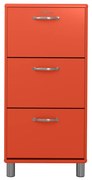 Tenzo Malibu Retro Schoenenkast Rood - 58x24x121cm.