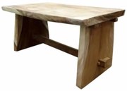 Boomstamtafel 180x90xH77,5 cm - bladdikte 8 cm