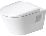 Duravit D-Neo wandtoilet zonder zitting 37x54x40cm Wit Hoogglans 2578090000