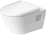 Duravit D-Neo wandtoilet zonder zitting 37x54x40cm Wit Hoogglans 2578090000