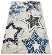 Tapijt PETIT STARS  ster , Sterretje  blauw