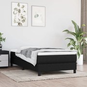 vidaXL Boxspring bed 90x200 cm stof zwart
