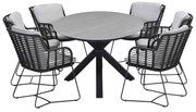 Garden Impressions Fabrice tuinset 7-delig - Scot tuintafel Napoli sand 230x115 cm