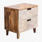 Balary Rechthoekig Nachtkastje 50x35 Cm Van Mangohout Mangohout - Sklum