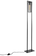 Moderne vloerlamp zwart - Balenco Wazo