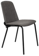 Zuiver Clip Moderne Eetkamerstoel Buisframe Grijs Met Zwart