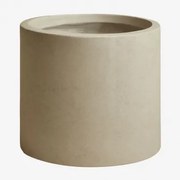 Aurevi Betonnen Buitenbloempot Ø45 Cm & Zandbruin - Sklum