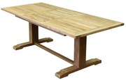 Geneva rechthoekig uitschuifbare dining tuintafel 160-220x100xH76 cm bladdikte 4 cm teak