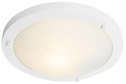 Buitenlamp Moderne plafonnière wit 31 cm IP44 - Yuma Modern E27 IP44 Buitenverlichting rond