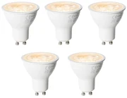 Set van 5 GU10 3-staps dimbare LED lampen 6W 430 lm 2000 - 6000K