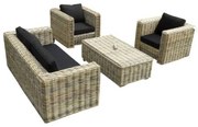 Nissah 2.5 zits stoel-bank loungeset