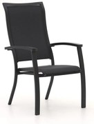 Dining tuinstoel | Bellagio  Lugo | Textileen | Grijs | Stapelbaar | Kees Smit Tuinmeubelen