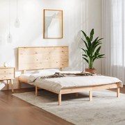 vidaXL Bedframe massief hout 120x190 cm 4FT Small Double