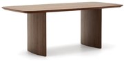 Kave Home Litto Design Eettafel Walnoot Deens Ovaal 200 Cm - 200 X 100cm.