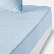 Hoeslaken in gewassen linnen, omslag 35 cm, Linot