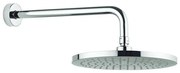 Crosswater Fusion hoofddouche 25cm rond inclusief muurarm 34cm chroom MBFUWF25