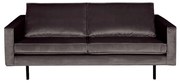 BePureHome Rodeo Velvet 2,5-zits Bank Fluweel Antraciet