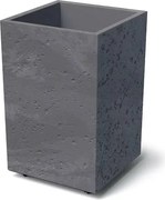 Prosperplast Sierra Square High Beton Effect Zuilpot - Marengo - 60 cm hoog