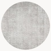 Rond jacquard in- & outdoor vloerkleed Jacob's Ladder, wasbaar