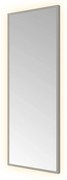 Hotbath &More Square rechthoekige spiegel 30x80cm geborsteld gunmetal PVD