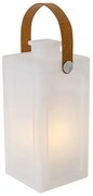 Buitenlamp met dimmer LED Moderne tafellamp met dimmer wit flame effect oplaadbaar IP44 - Stard Design IP44 Buitenverlichting Lamp