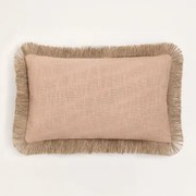 Rechthoekig Kussen 30x50 Cm In Katoen Paraiba Roze – Hazelnoot - Sklum