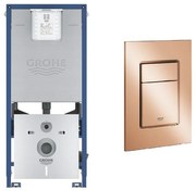 GROHE Rapid SLX inbouwreservoir met 3-in-1 set frame inclusief GROHE Skate cosmopolitan bedieningsplaat Warm Sunset sw242317/sw336183