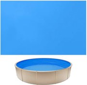 VEVOR zwembadfolie 3,5 m, zwembadfolie voor een wandhoogte van 90 cm, vervangingsfolie van PVC, binnenfolie 0,6 mm dik, overlappende zwembadfolie, vervangingsfolie, geschikt voor bovengrondse zwembaden, blauw