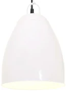 vidaXL Hanglamp industrieel rond 25 W E27 32 cm wit