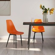 vidaXL Eetkamerstoelen 2 st PP oranje