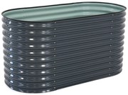 Verhoogd metalen plantenbed 1,6 x 0,8 m Mandal Store Boss antraciet