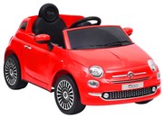 vidaXL Kinderauto Fiat 500 elektrisch rood