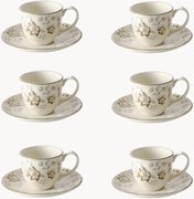 Koffiekopjes en schoteltjes Wonderwall van keramiek, 12-delig