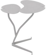 Goossens Salontafel Lelie organisch, metaal grijs,, 51 x 53 x 38 cm