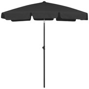 vidaXL Strandparasol 180x120 cm zwart