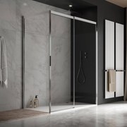 Duka Acqua 5000 schuifdeur Rechts 140x200cm helder glas met Protect chroom/zilver hoogglans